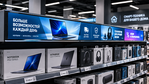 LED-шелфтокеры для торговых полок